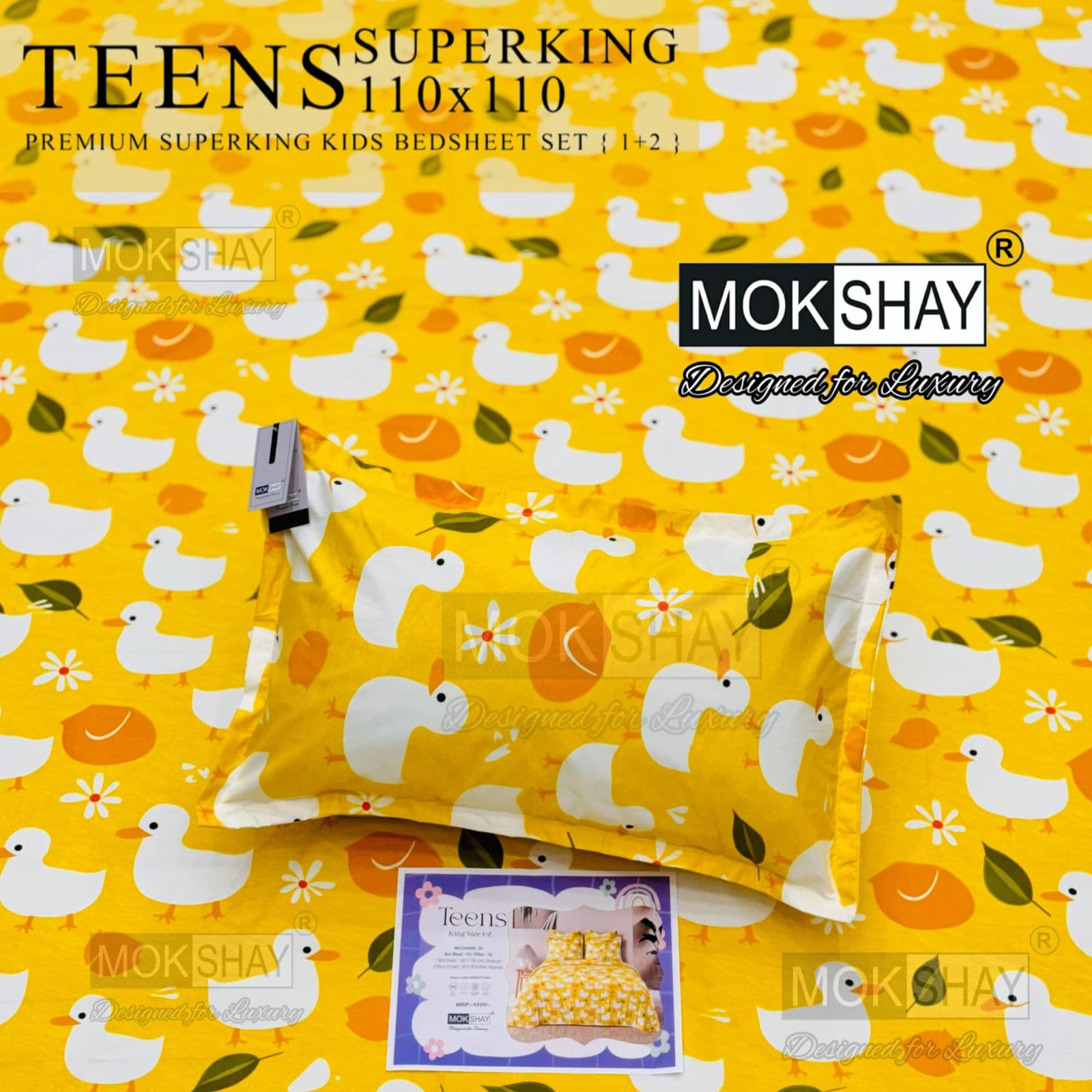 Teens cartoon kids bedsheets queen size
