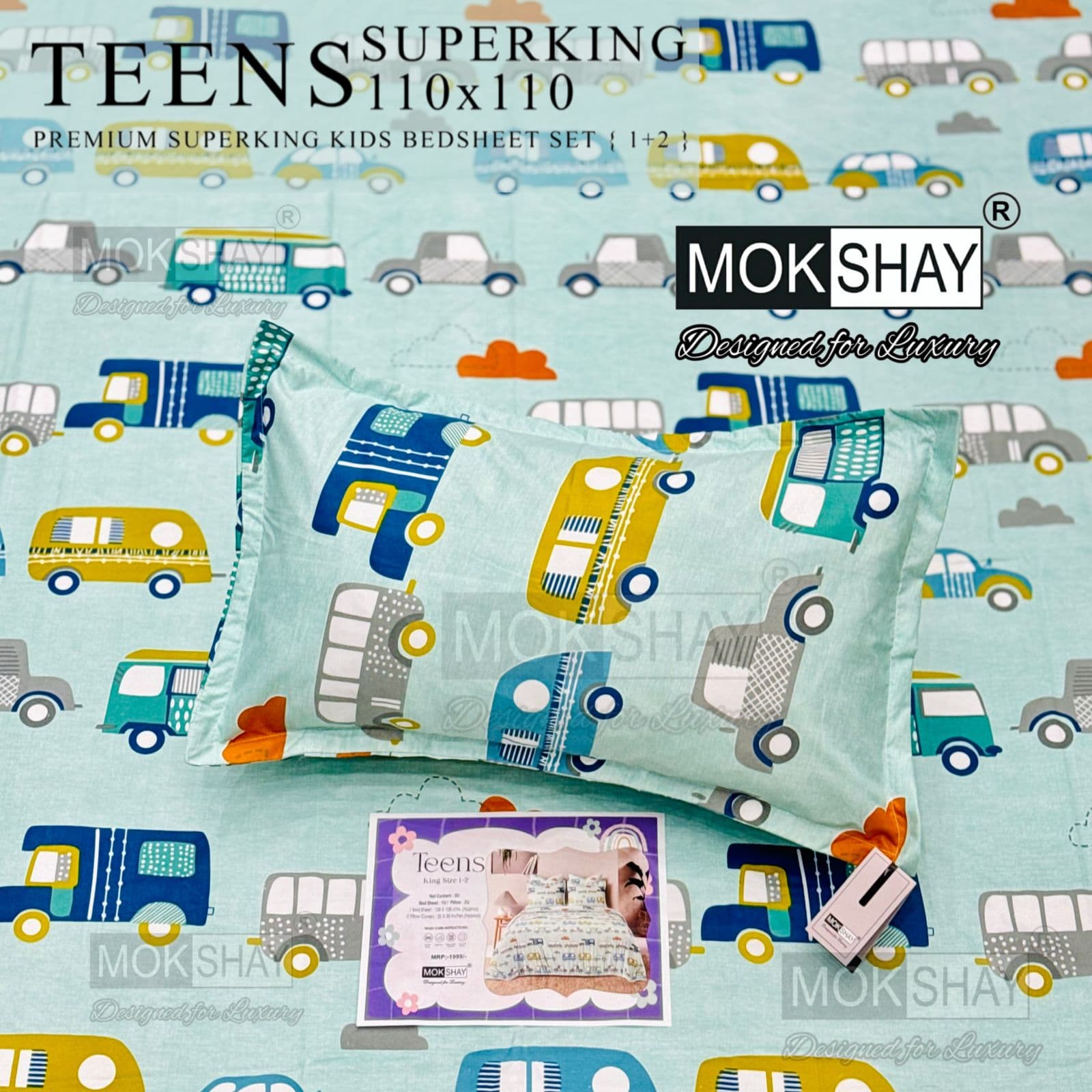 Teens cartoon kids bedsheets queen size