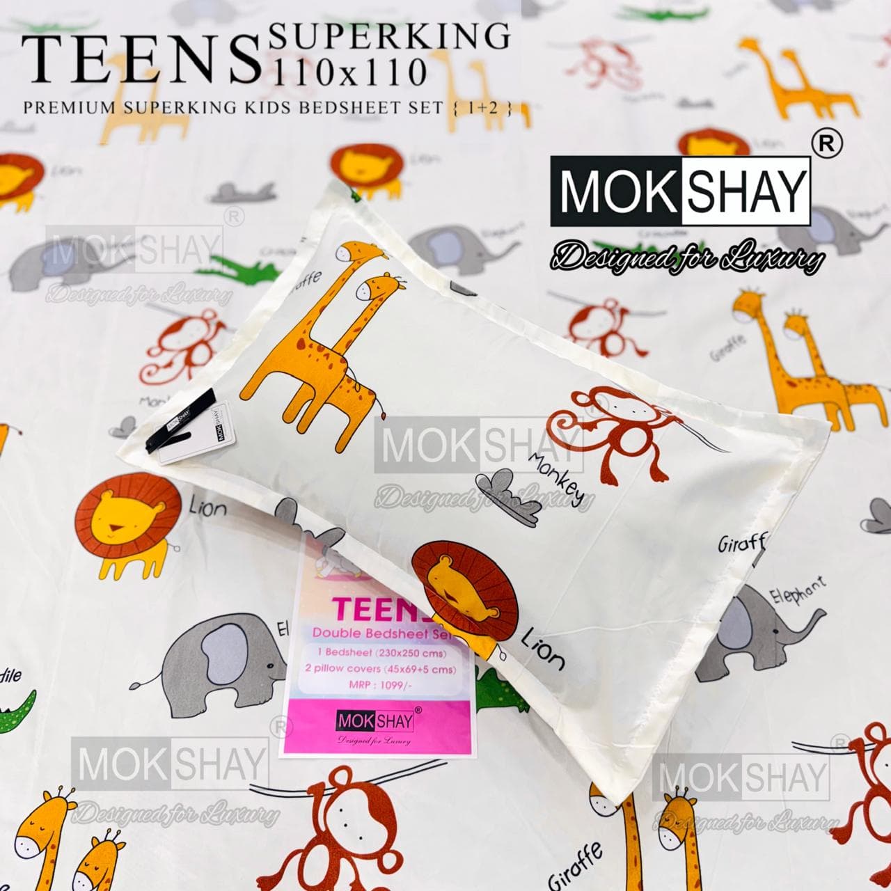 Teens cartoon kids bedsheets queen size