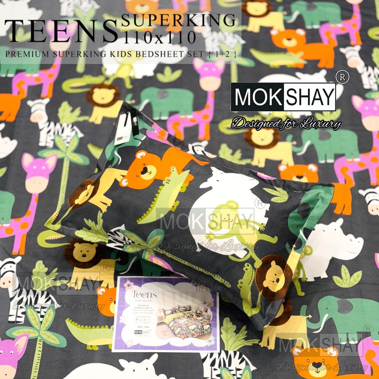 Teens cartoon kids bedsheets queen size