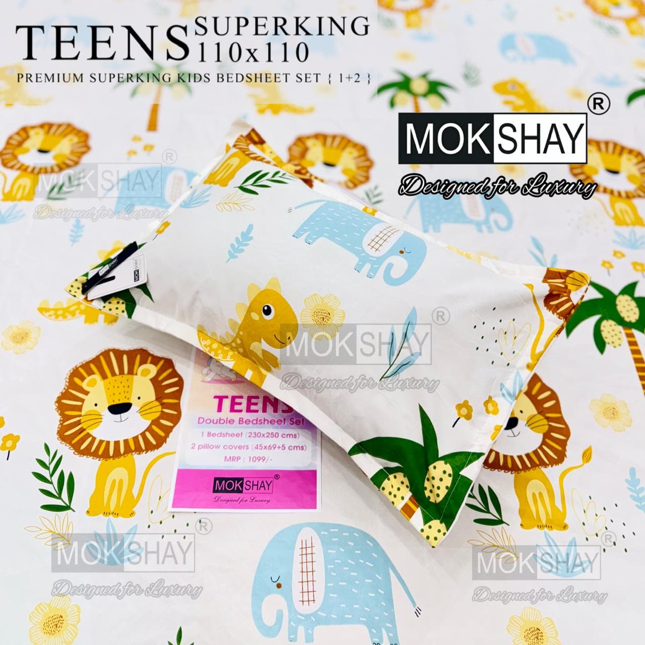 Teens cartoon kids bedsheets queen size