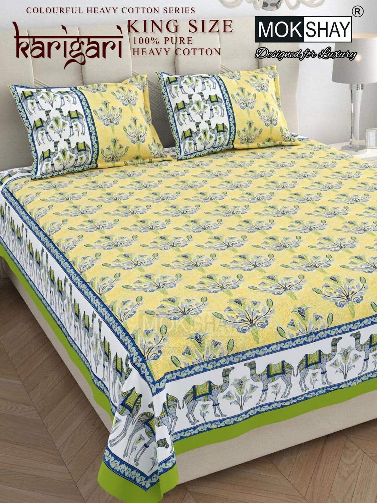 Karigari Premium cotton King size bedsheet