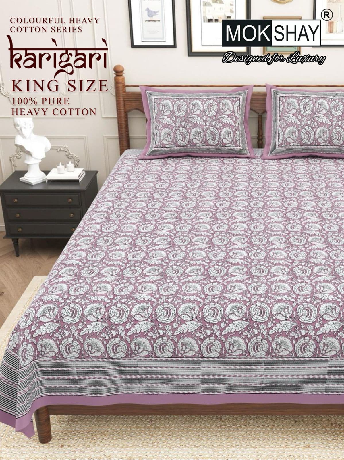 Karigari Premium cotton King size bedsheet