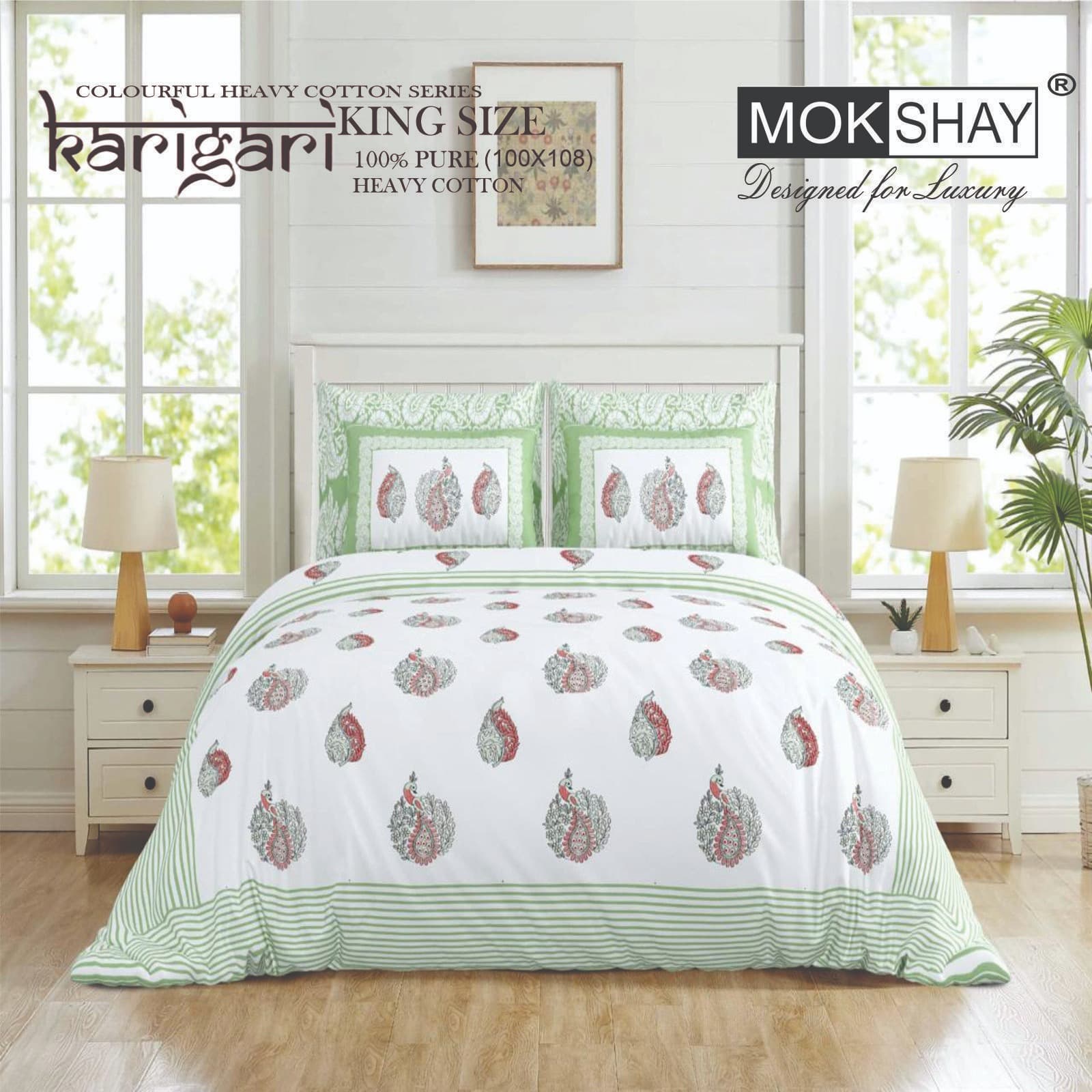Karigari Premium cotton King size bedsheet