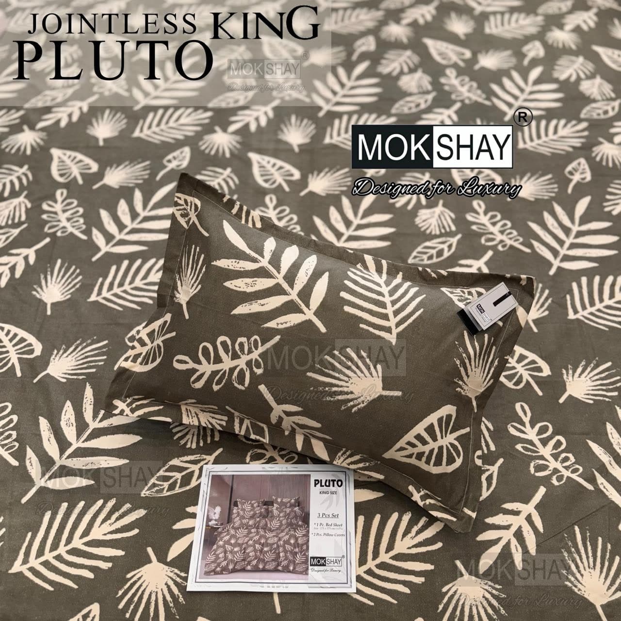 Pluto King Size Bedsheet Set – 3 Pcs | MOKSHAY