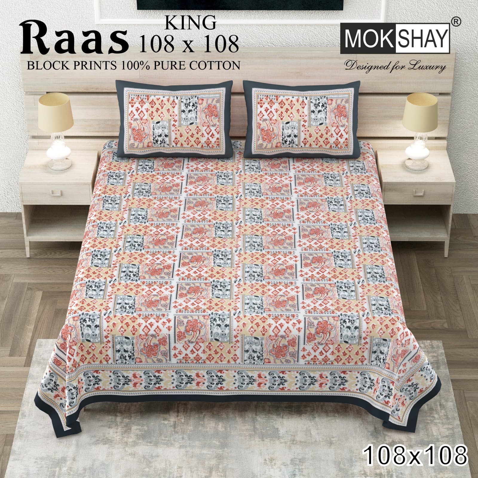Raas cotton bedsheet