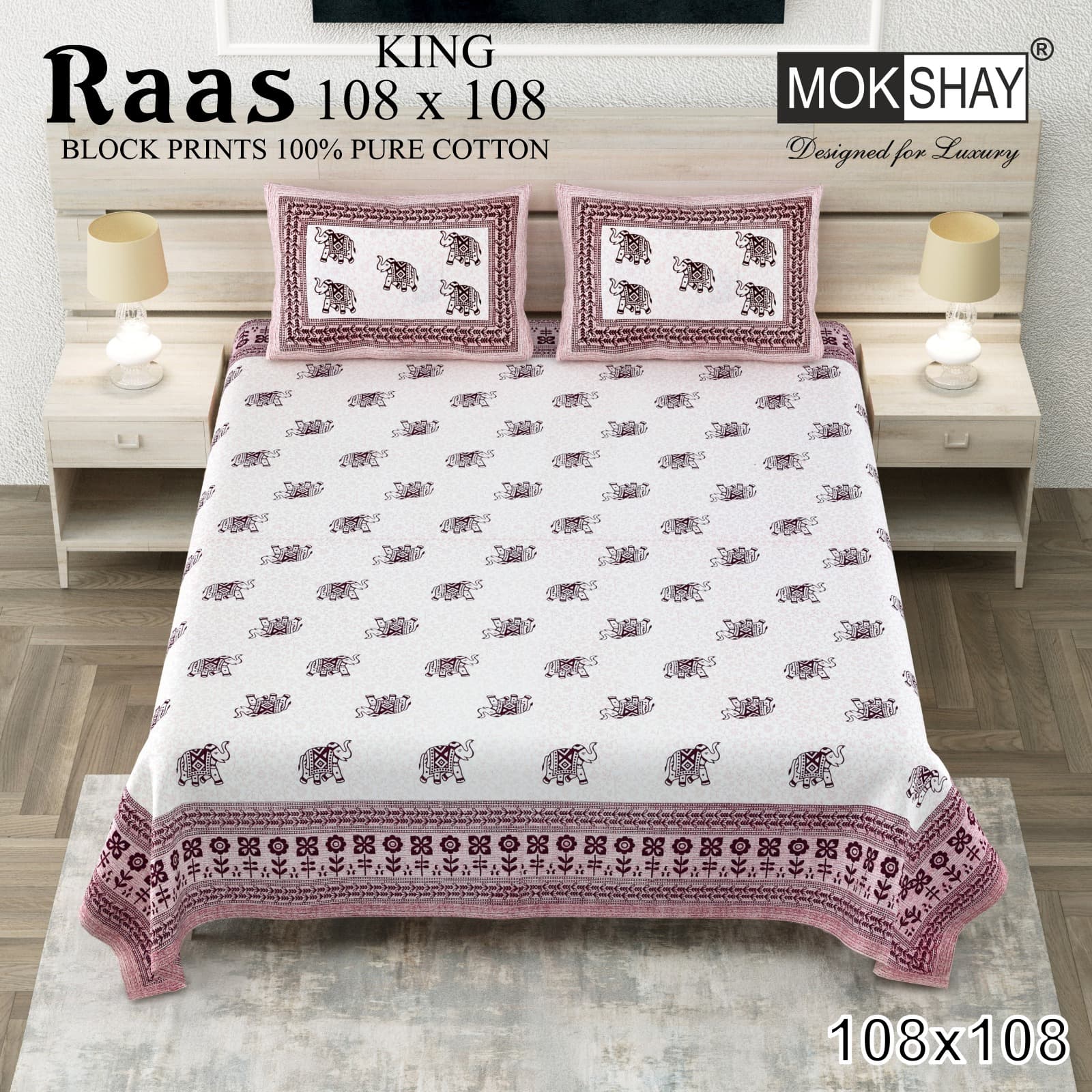 Raas cotton bedsheet