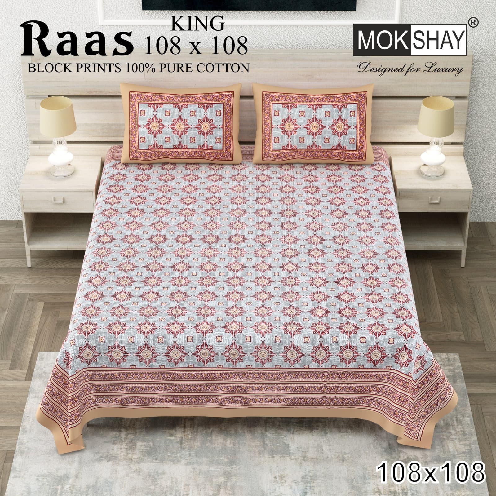 Rass cotton bedsheet