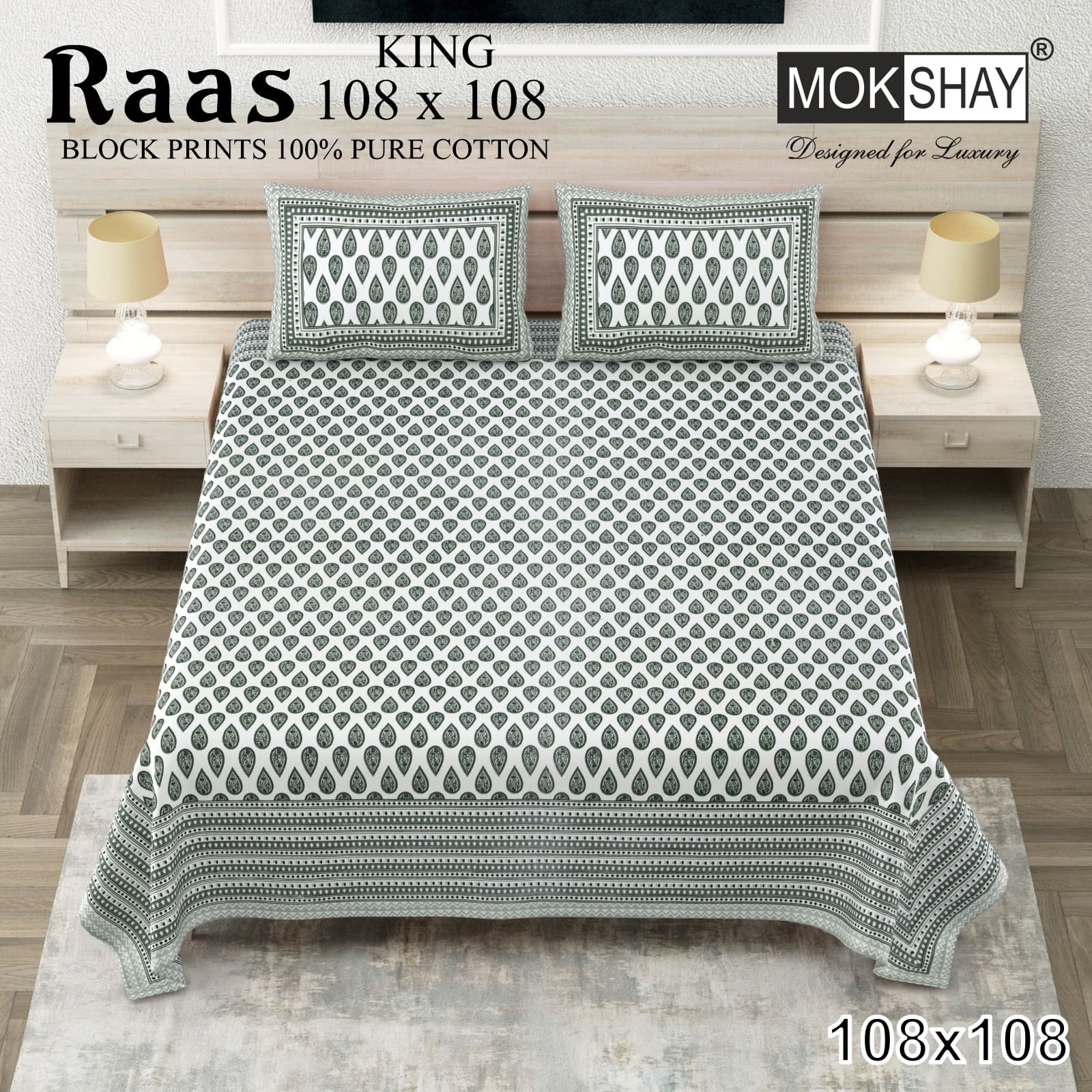 Raas cotton bedsheet