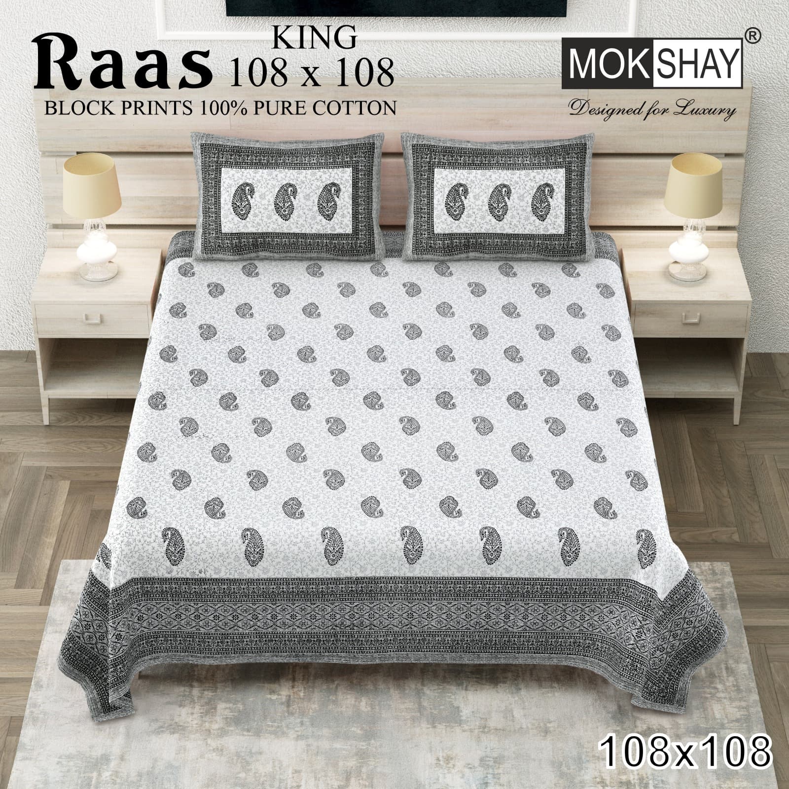 Raas cotton bedsheet