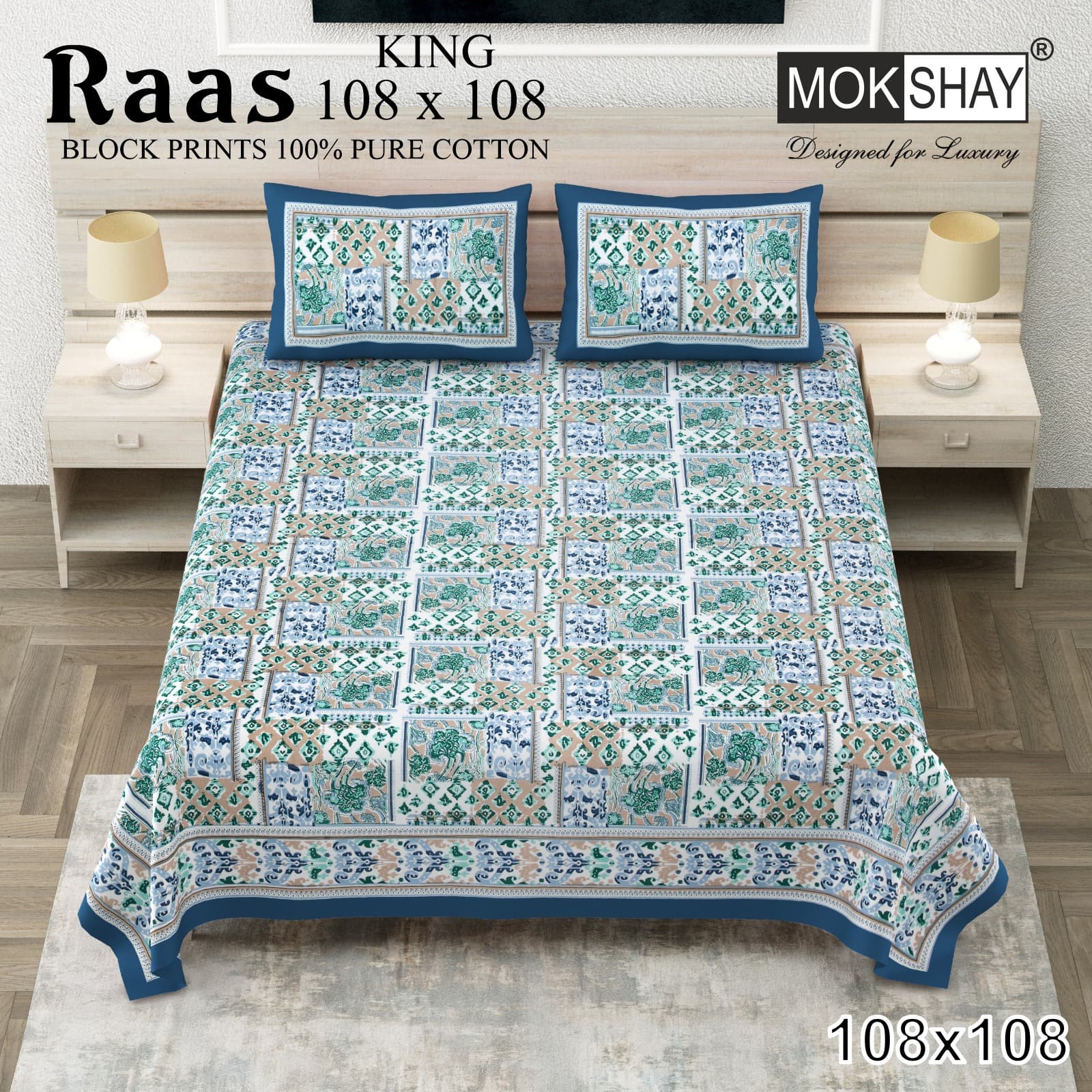 Raas cotton bedsheet