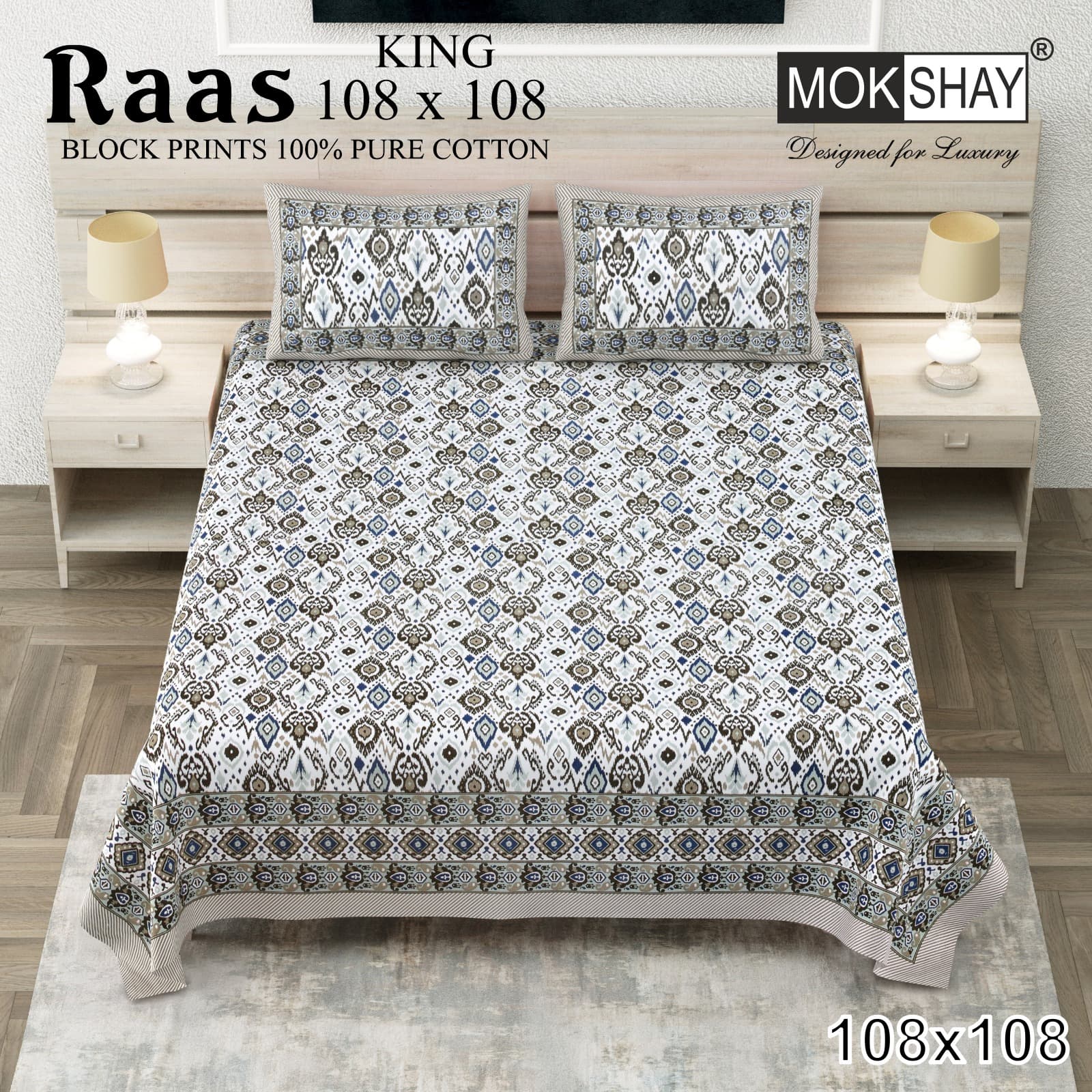 Raas cotton bedsheet
