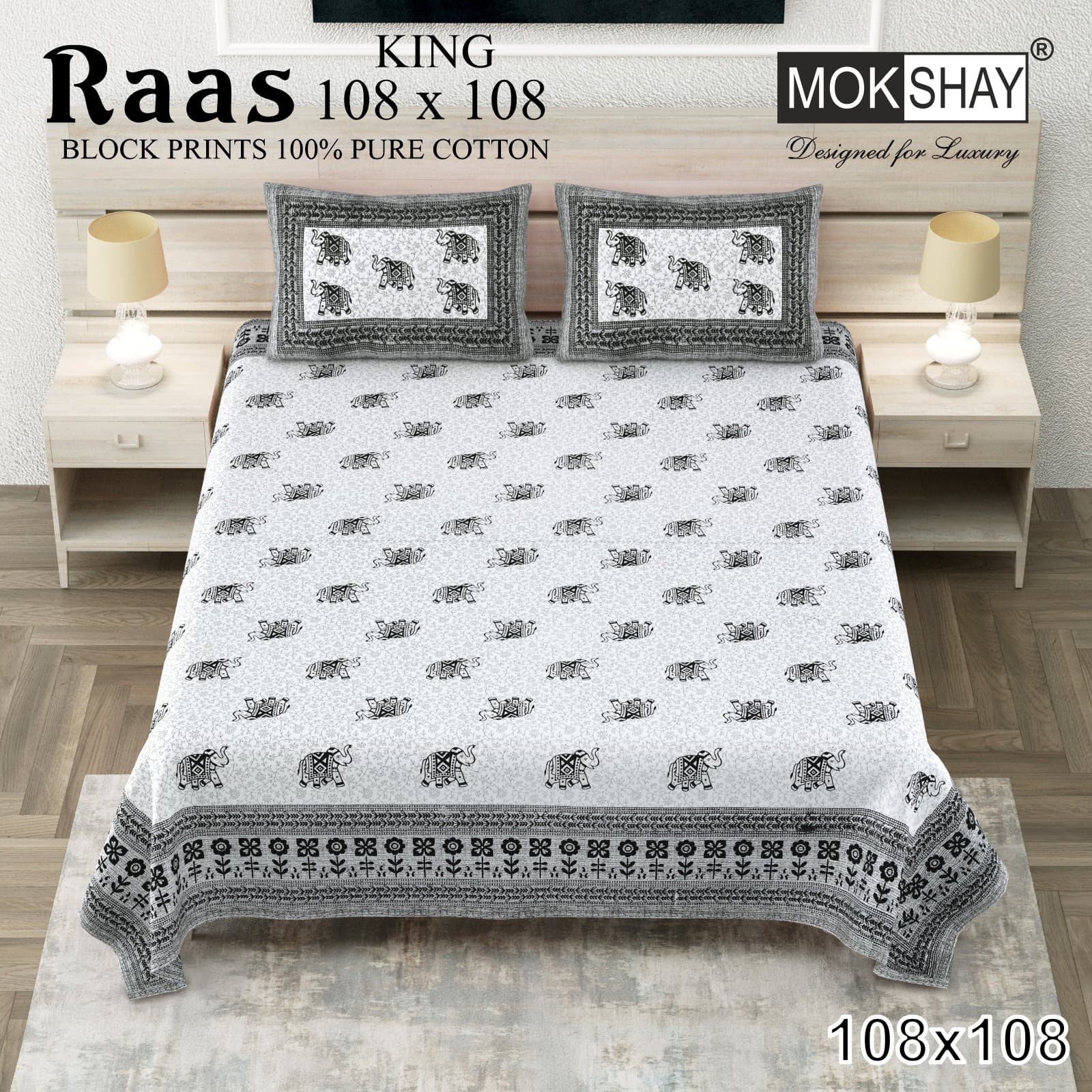 Raas cotton bedsheet