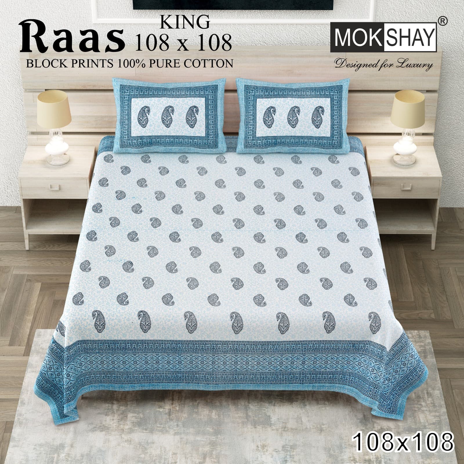 Raas cotton bedsheet