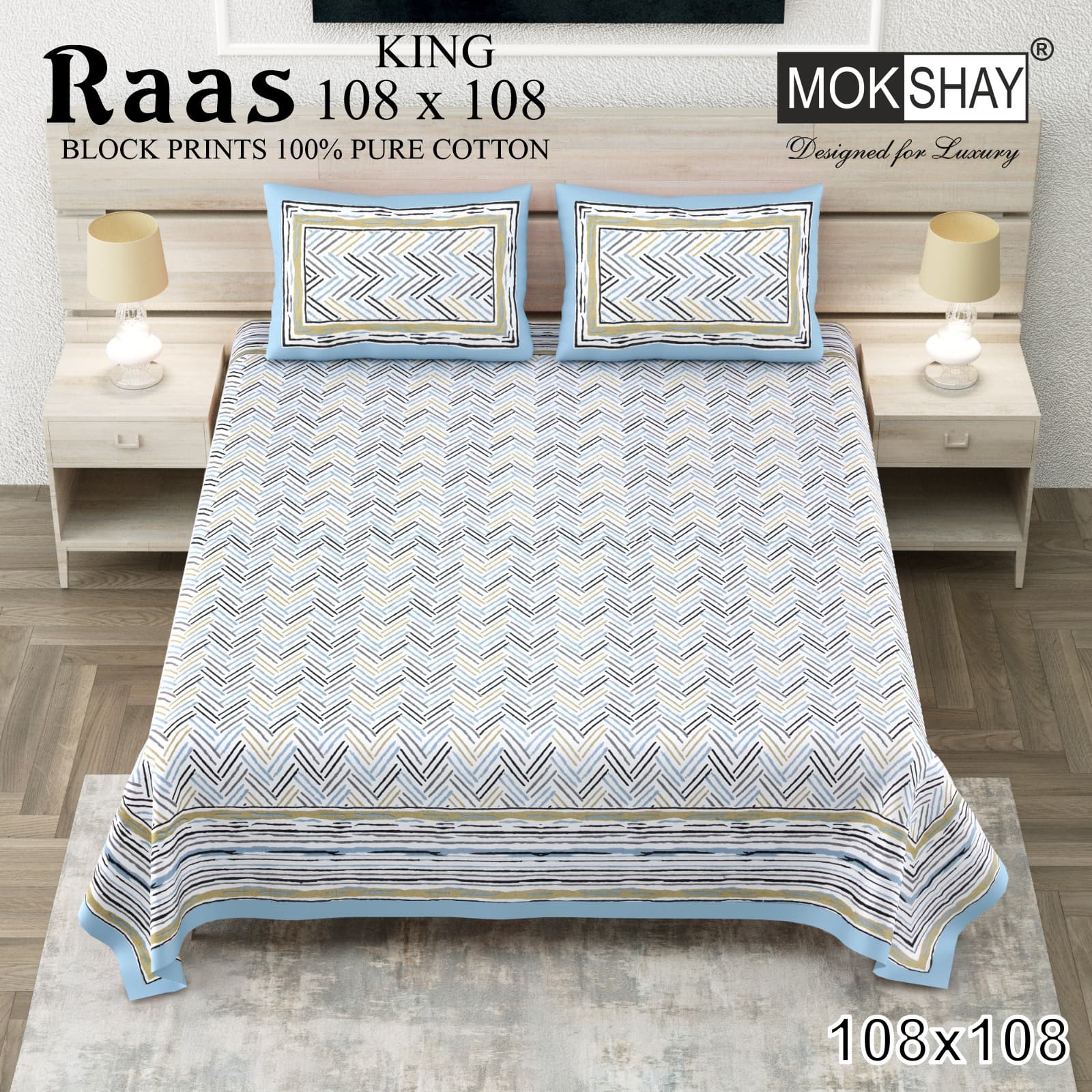 Raas cotton bedsheet