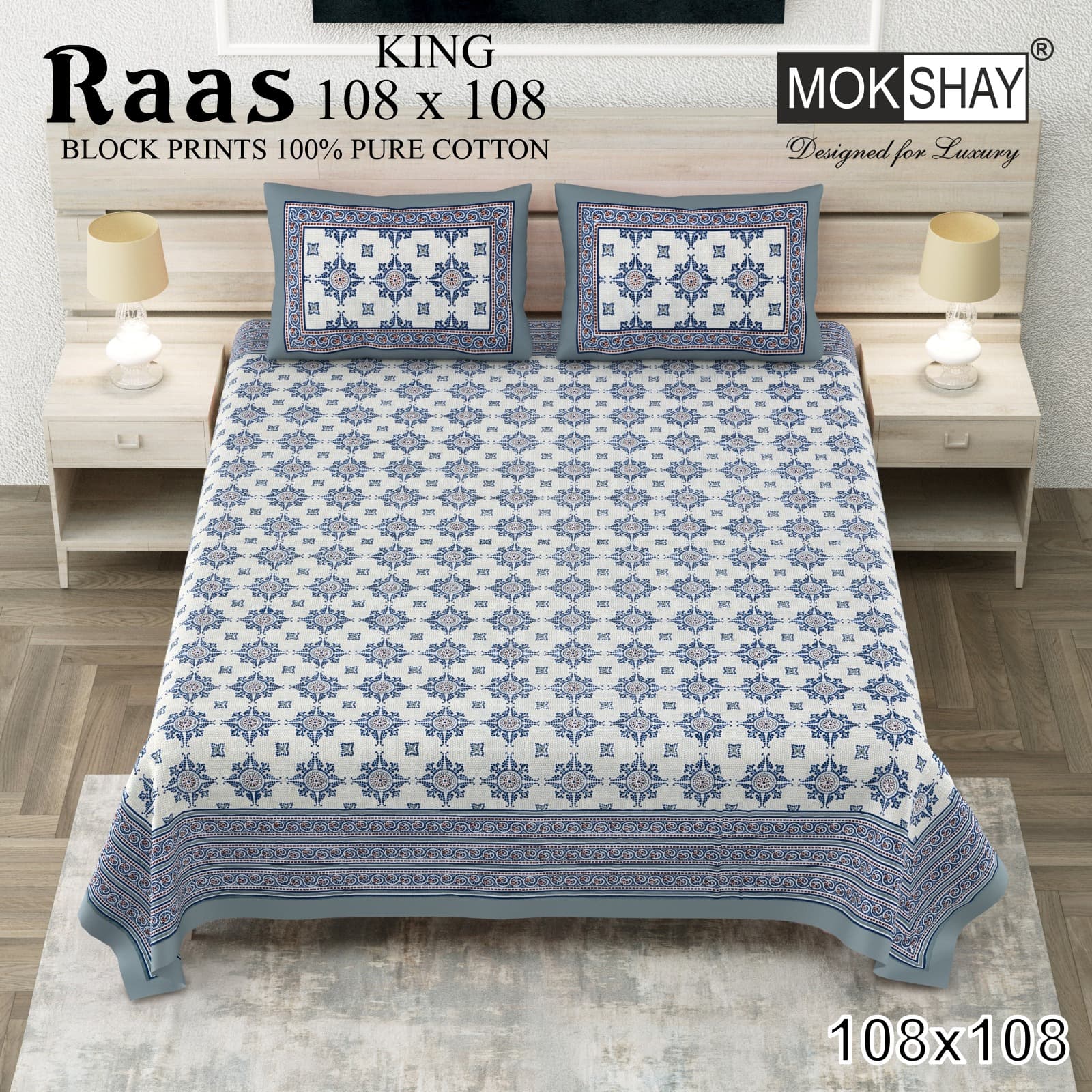 Raas cotton bedsheet