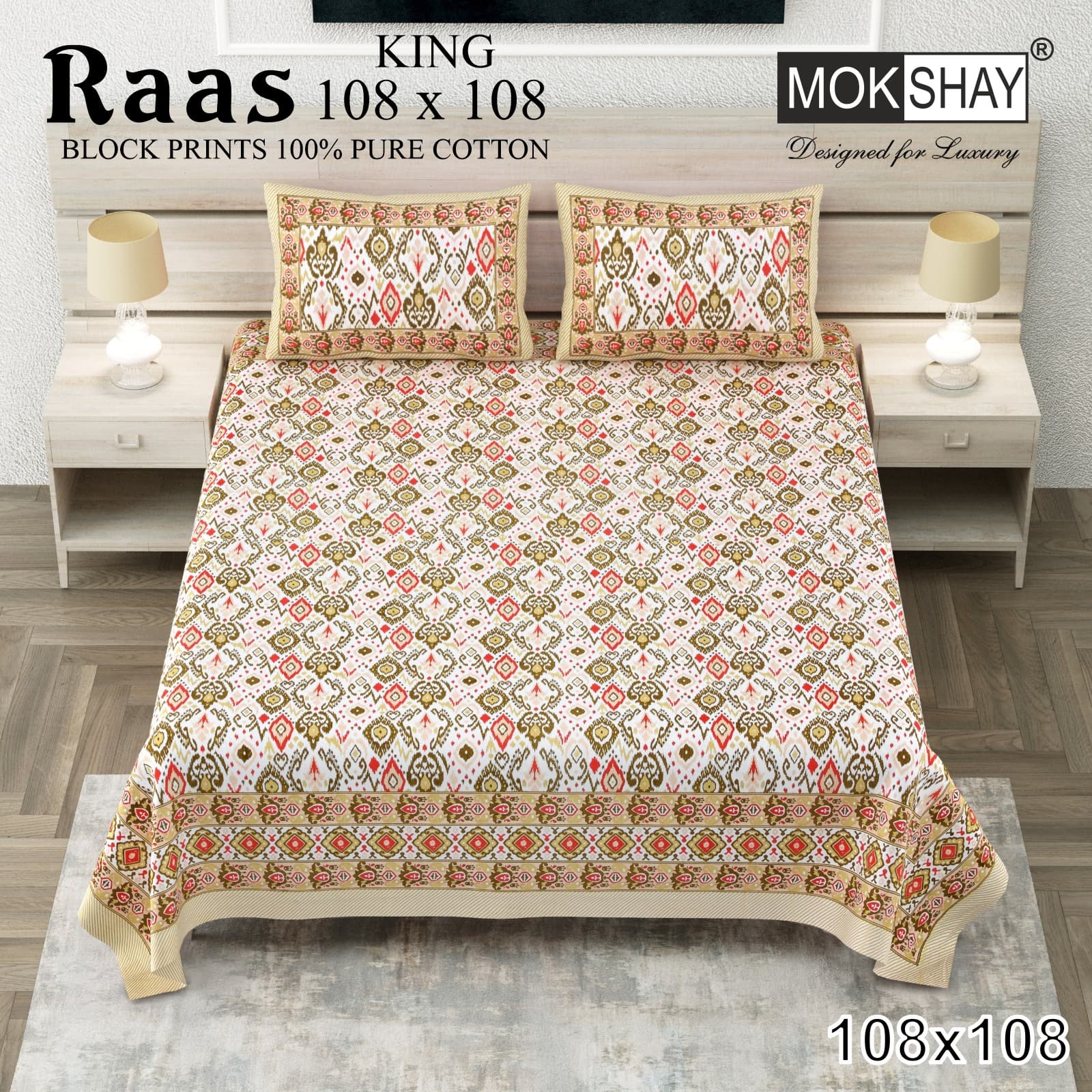 Raas cotton bedsheet