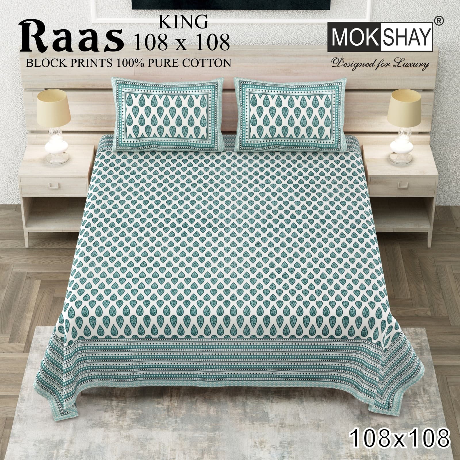 Raas cotton bedsheet