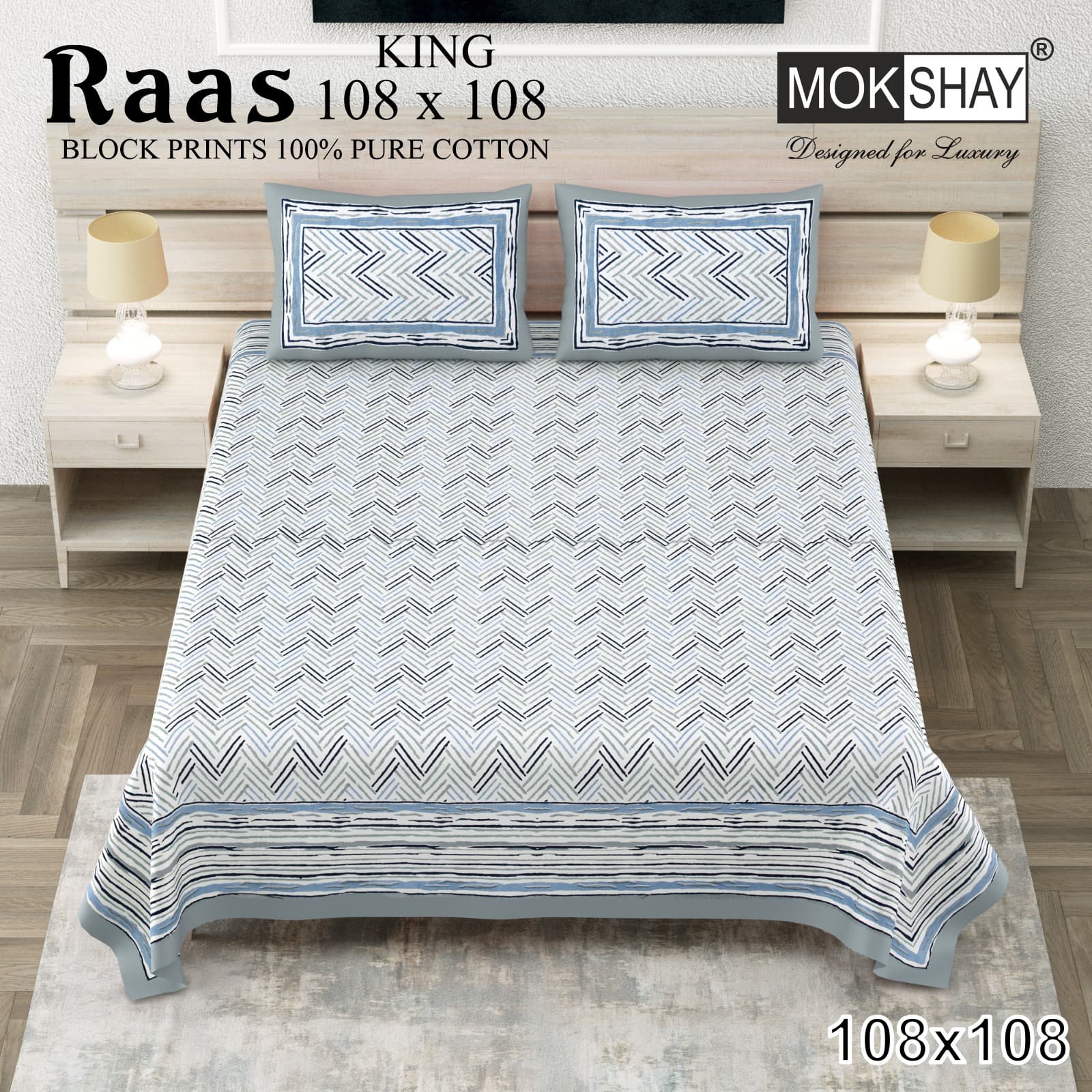 Raas cotton bedsheet