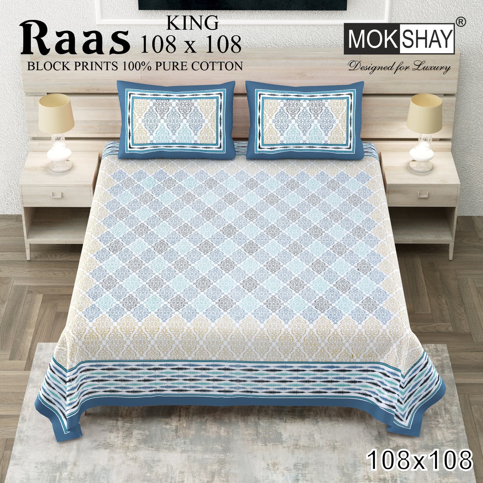 Raas cotton bedsheet