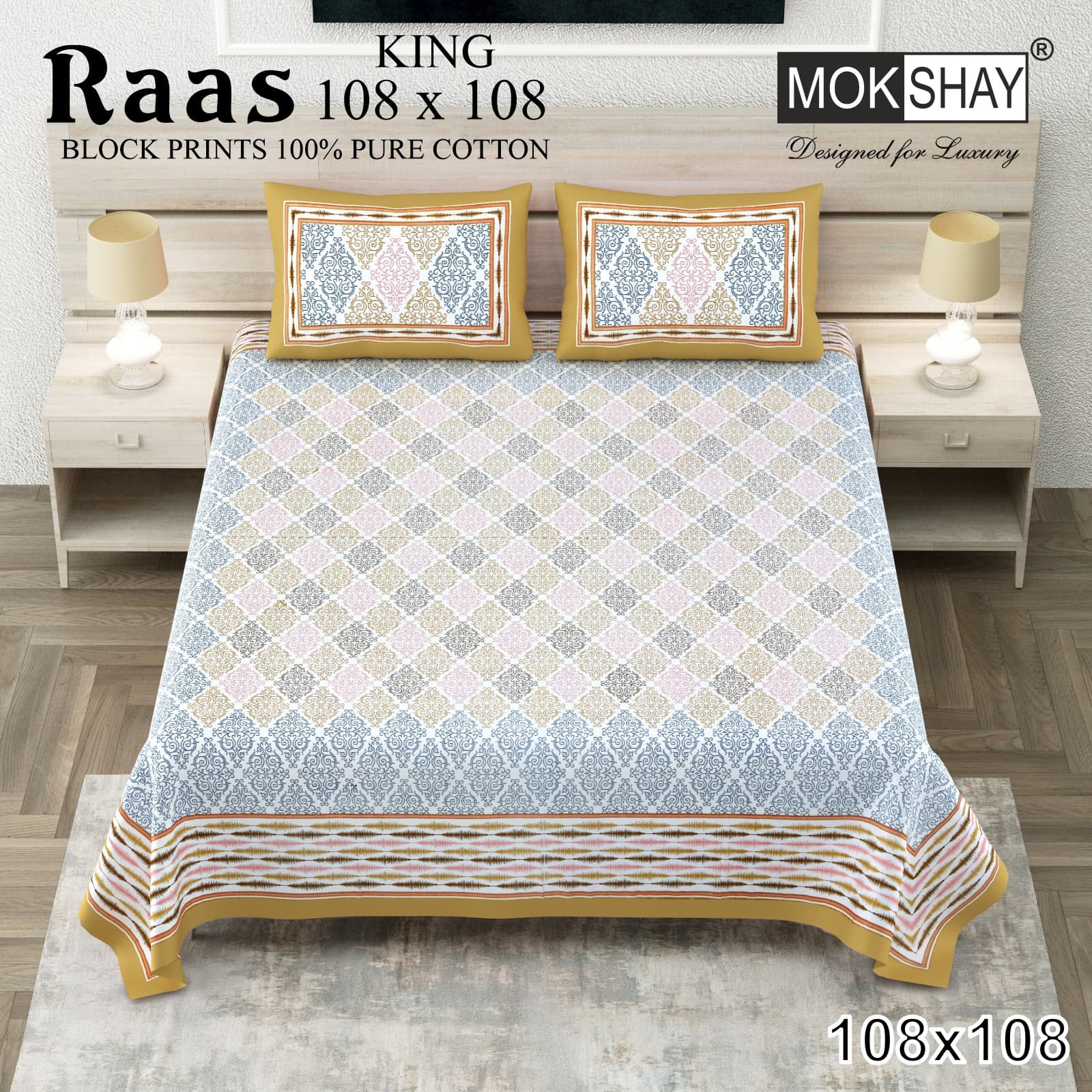 Raas cotton bedsheet