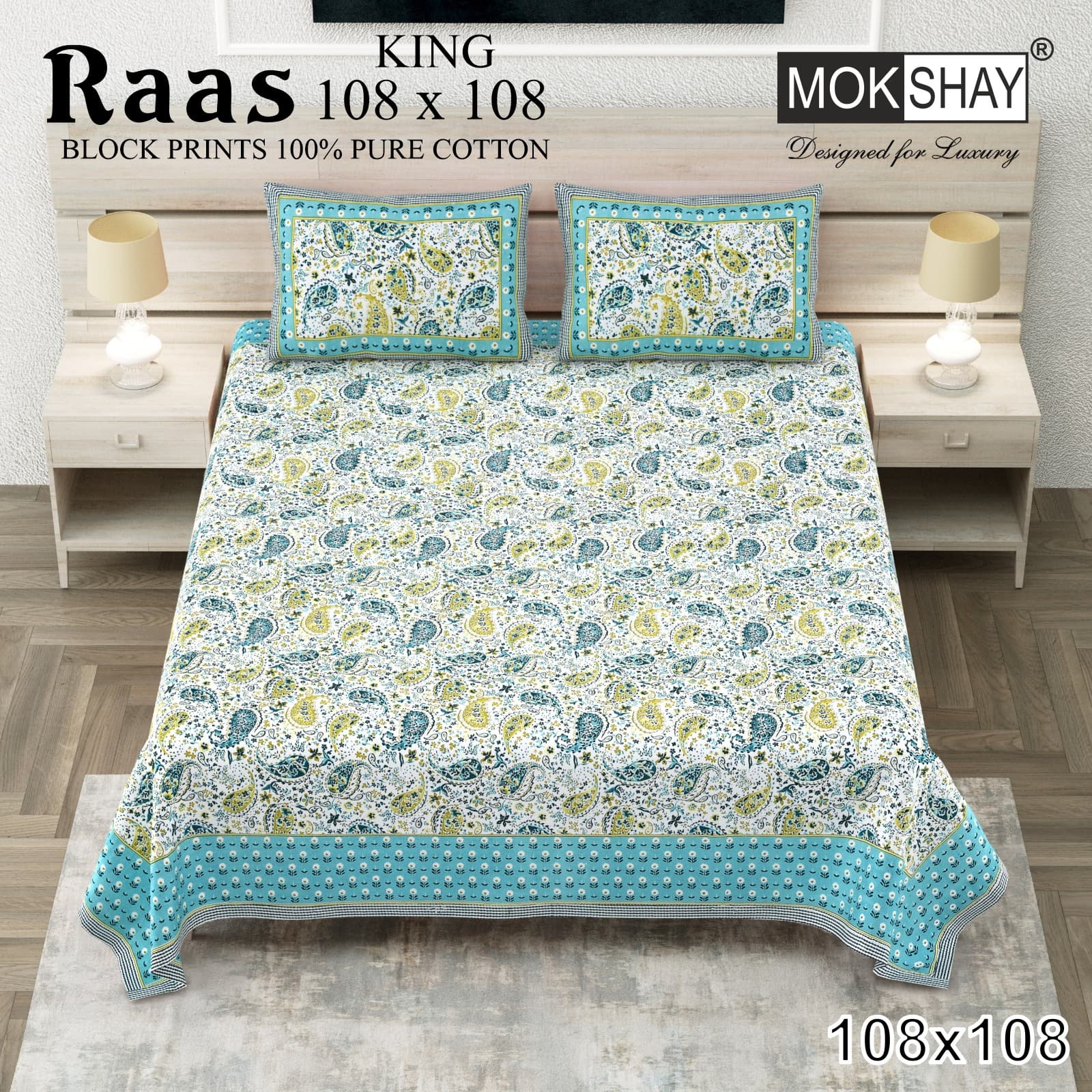 Raas cotton bedsheet