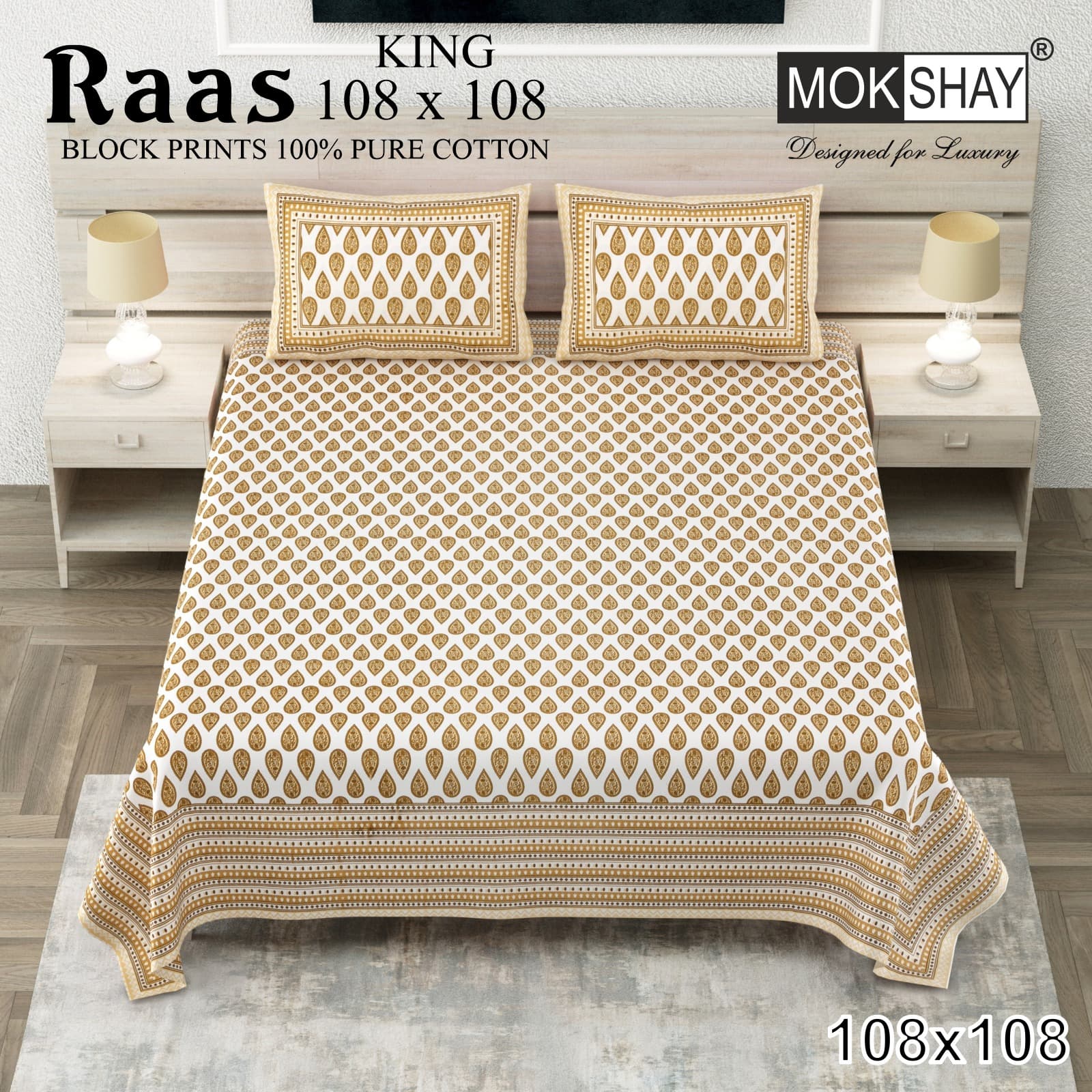 Raas cotton bedsheet