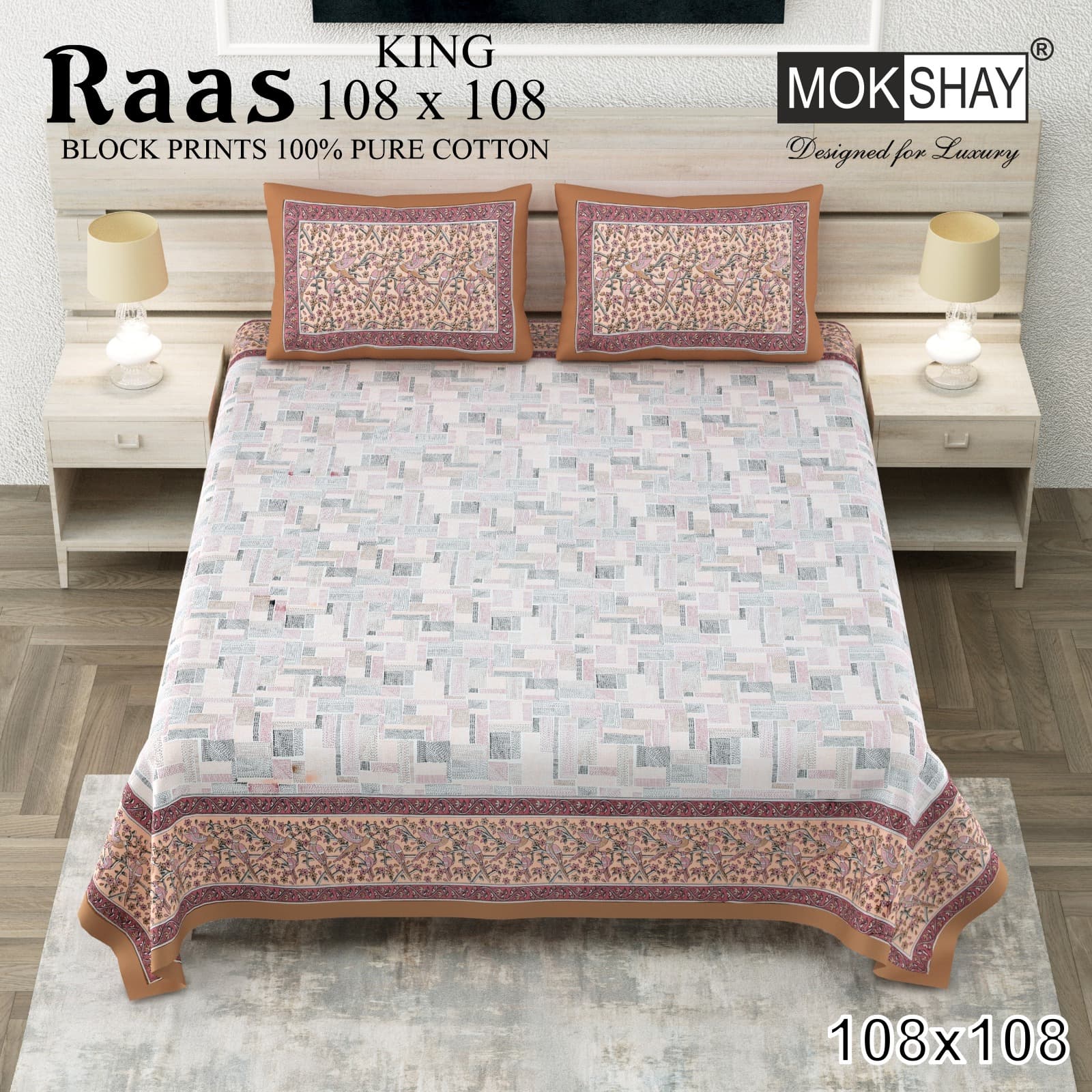 Raas cotton bedsheet