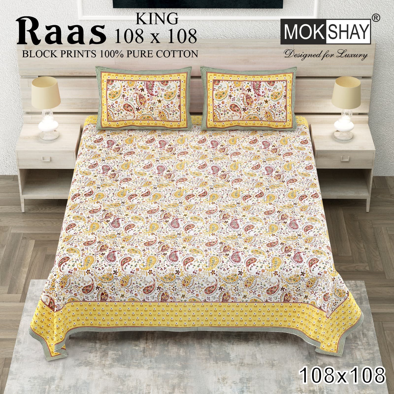 Raas cotton bedsheet