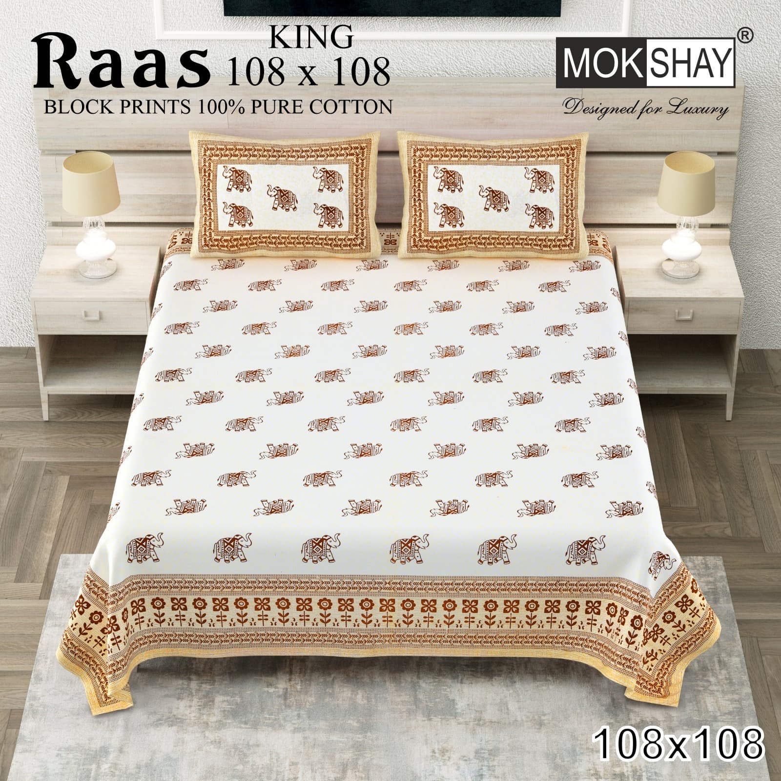 Raas cotton bedsheet