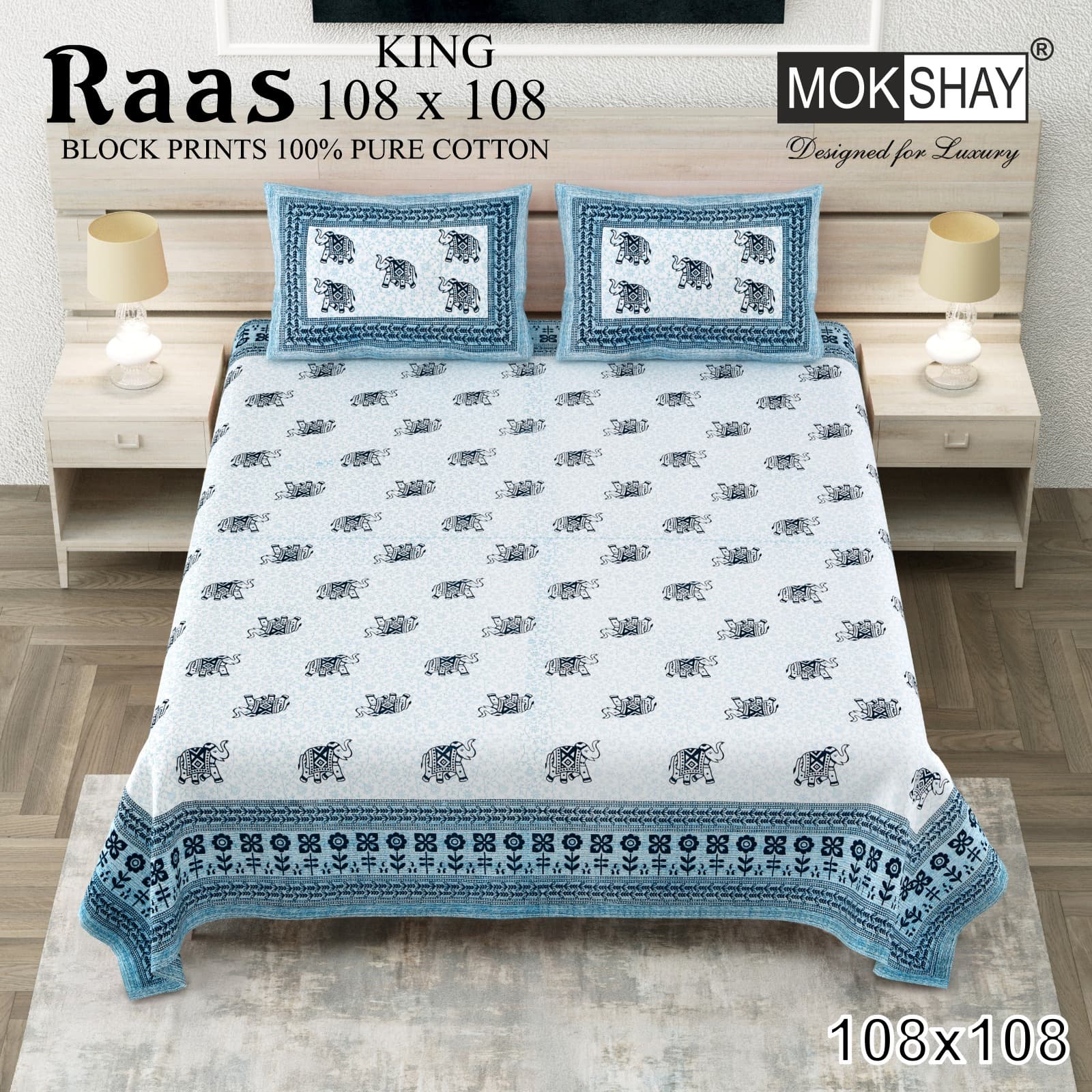 Raas cotton bedsheet